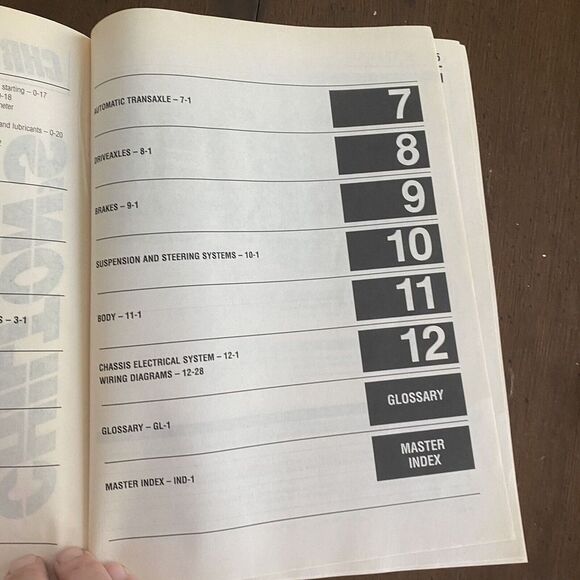 CHILTON Repair Service Manual 20302 for 1996-2002 CHRYSLER Caravan Voyager Town - Picture 14 of 15